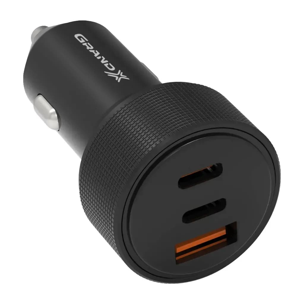 Зарядний пристрій Grand-X CH-39B 50W 1xUSB + 2xUSB-C PD + QC3.0 AFC FCP SCP VOOC Black (CH-39B)