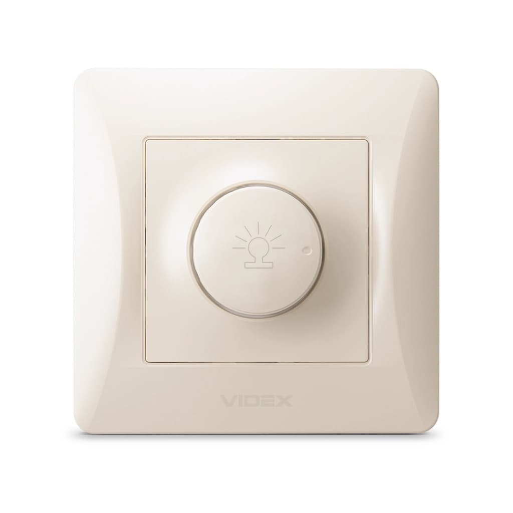 Світлорегулятор Videx BINERA 600Вт кремовий (VF-BNDM600-CR)