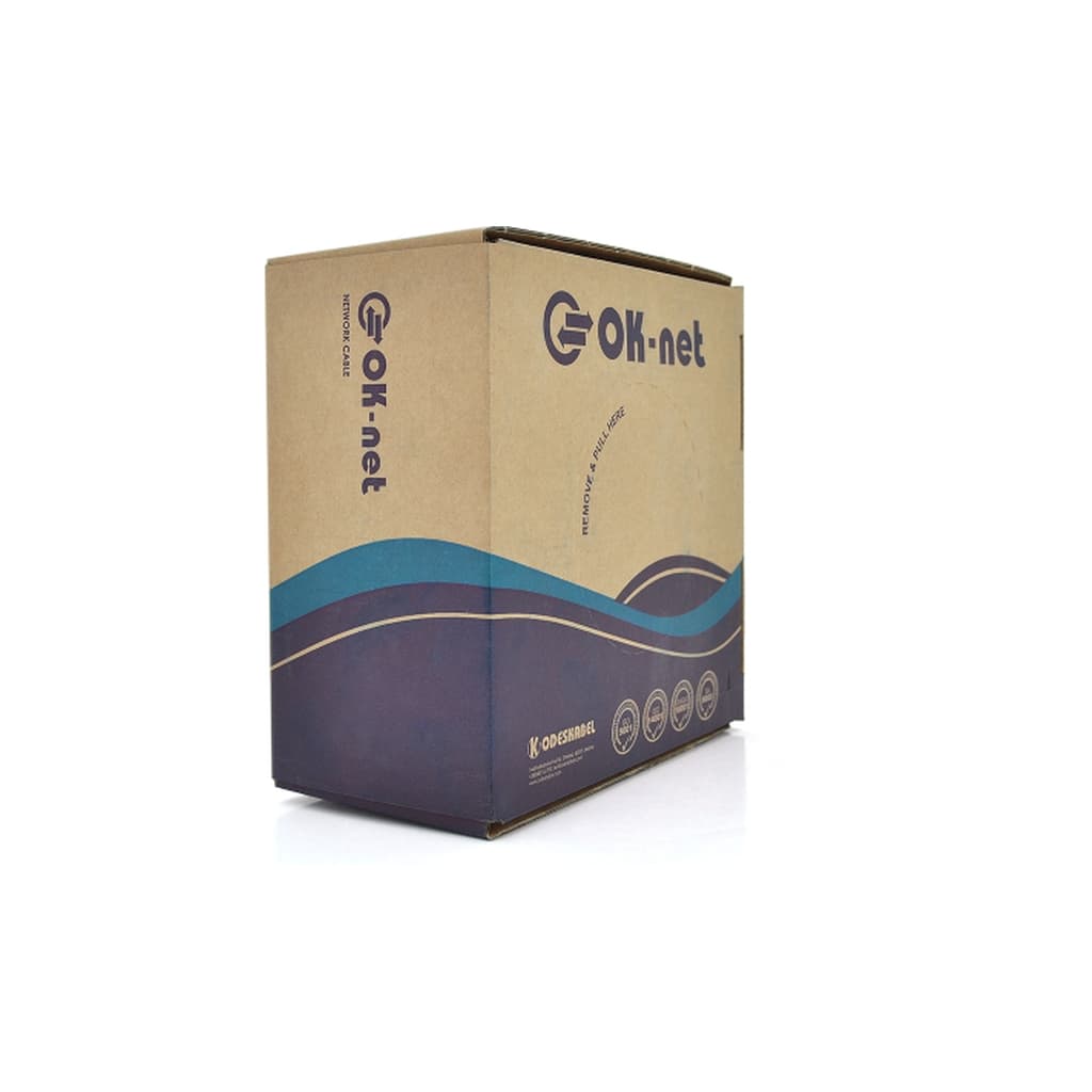 Кабель мережевий OK-Net FTP 500м cat.5e зовнішній, броньований (F/UTP-cat.5E) (КППЭблШп-ВП (100) 4*2*0,51 / 500)