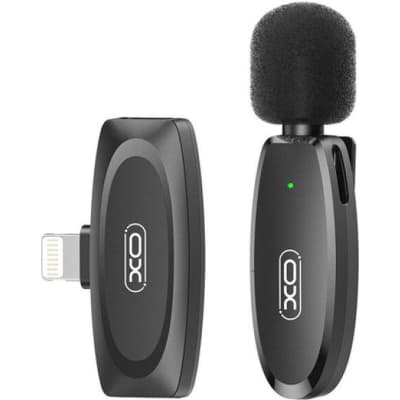 Мікрофон XO MKF08B з придушенням шуму lightning Black (XO MKF08B-IP)