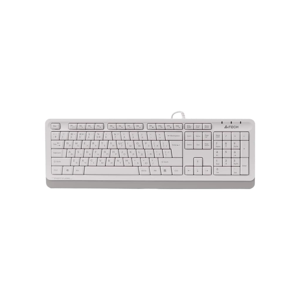 Клавіатура A4Tech FKS10 USB White (4711421963534)