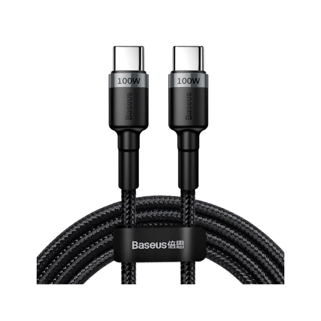 Дата кабель USB-C to USB-C 2.0m 100W 5A black-grey Baseus (CATKLF-ALG1)