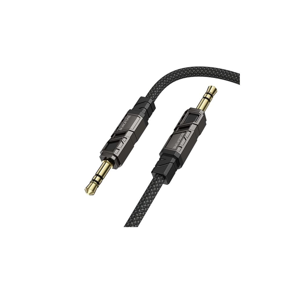 Кабель мультимедійний 3.5mm M to 3.5mm M 1.0m black BOROFONE (6941991117725)