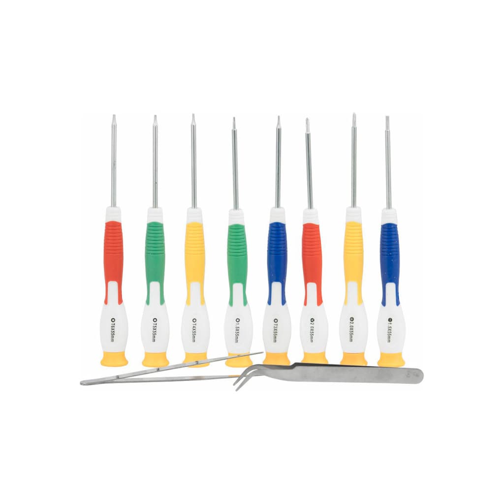 Набір інструментів Bakku BK-8800 8 отверток, пинцет изогнутый и прямой, Blister-box (BK-8800)