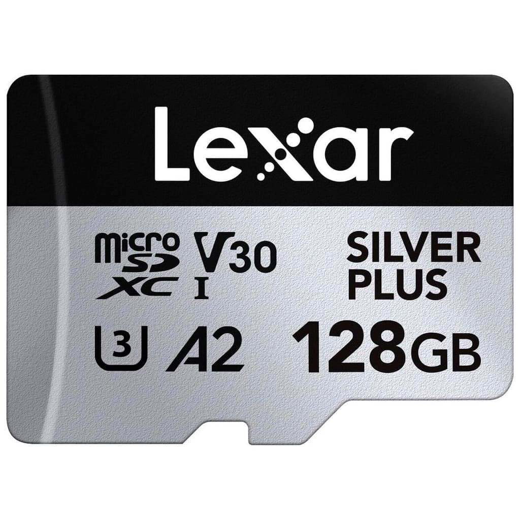 Карта пам'яті Lexar 128GB microSDXC class 10 UHS-I U3 V30 A2 Professional Silver (LMSSIPL128G-BNANG)