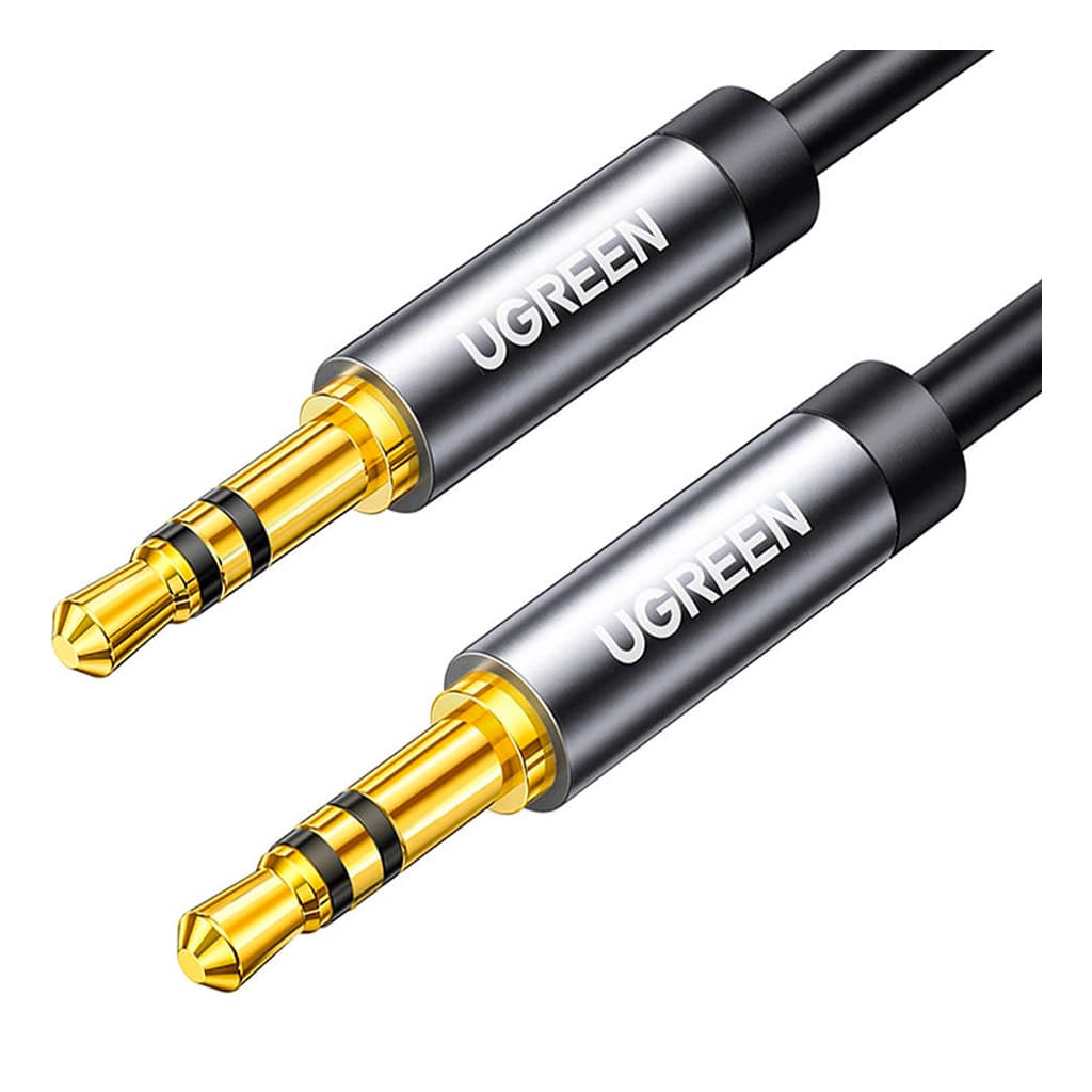 Кабель мультимедійний 3.5mm M to 3.5mm M 0.5m AV119 black Ugreen (10732)