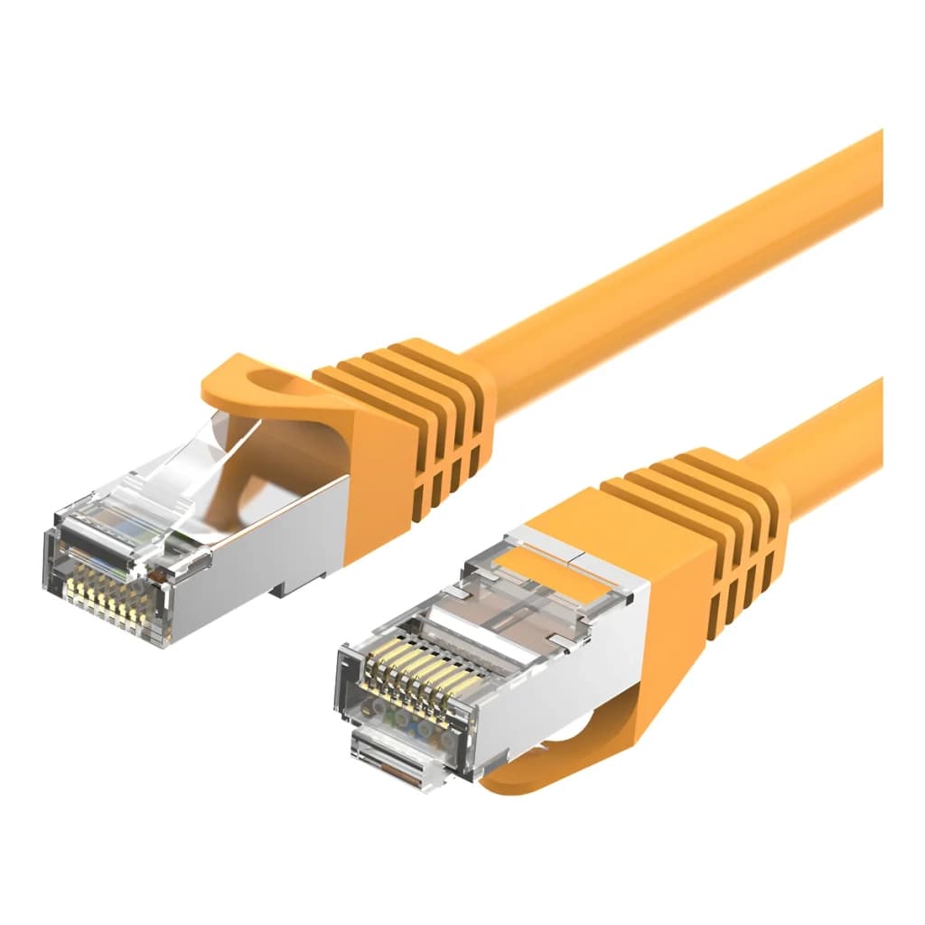 Патч-корд 8м, RJ-45 cat 6a S/FTP yellow VENTION (VPC6SSTP-Y800)