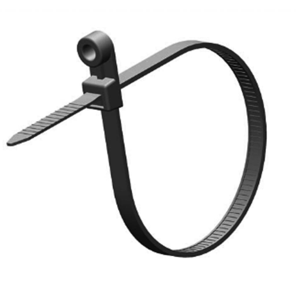 Стяжка 200мм/5.0мм під дюбель, чорна, 100 шт Ritar (CTКR-B5200 / 15651)