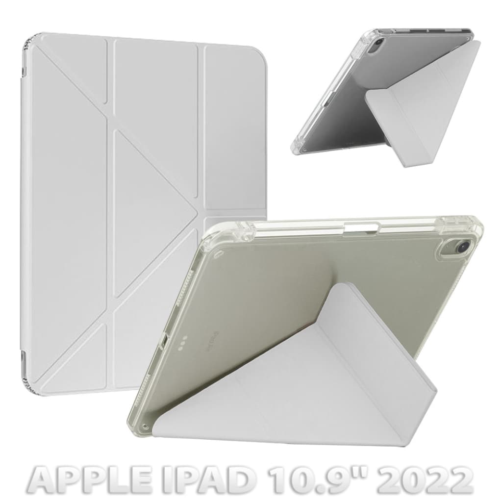 Чохол до планшета BeCover Ultra Slim Origami Transparent Apple iPad 10.9" 2022/24/11" 2025 Gray (712939)