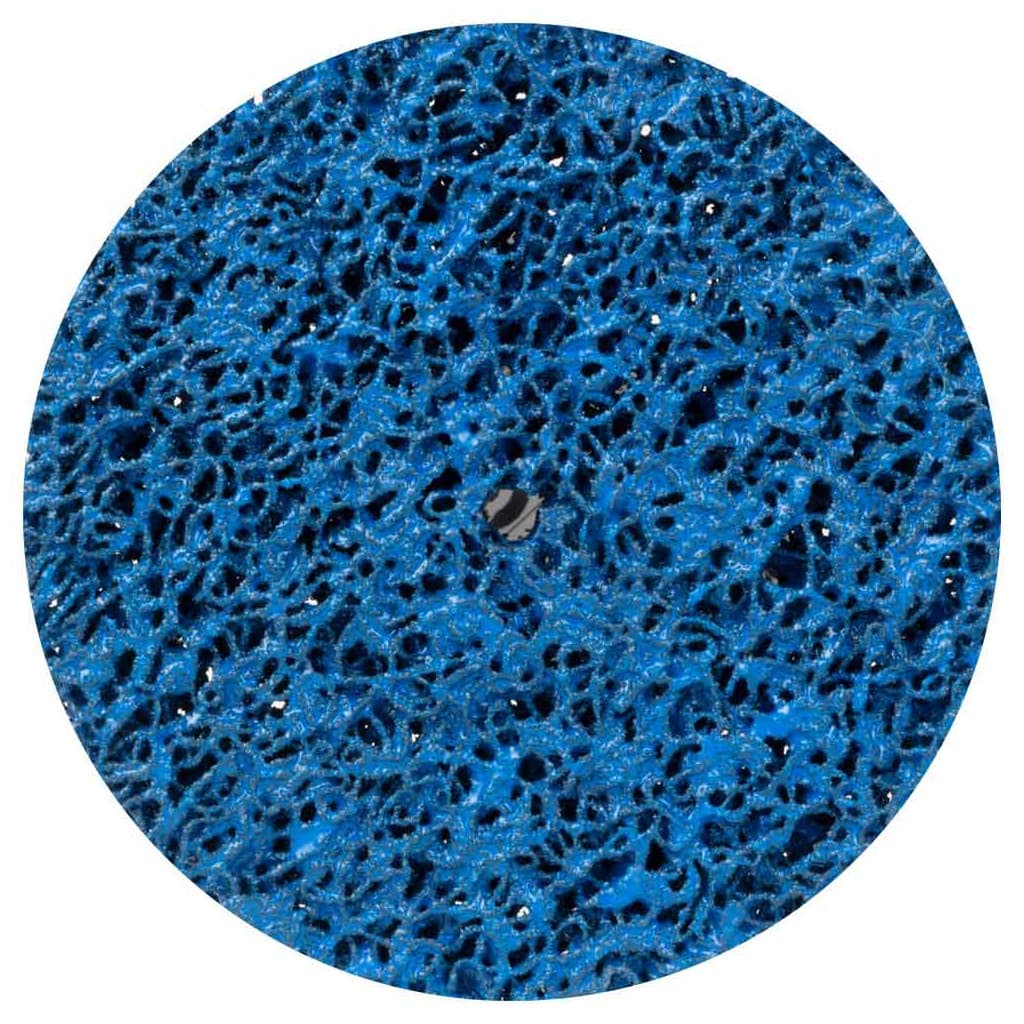 Круг зачистний Sigma з нетканого абразиву (корал) 125мм без тримача синій середня жорсткість (9175761)