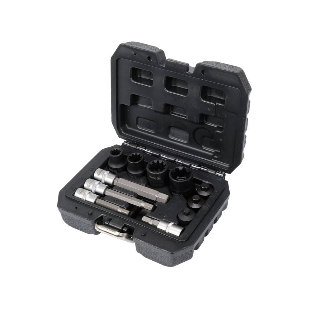 Набір торцевих головок Yato для гальмівних супортів, 11 шт. (YT-06808)