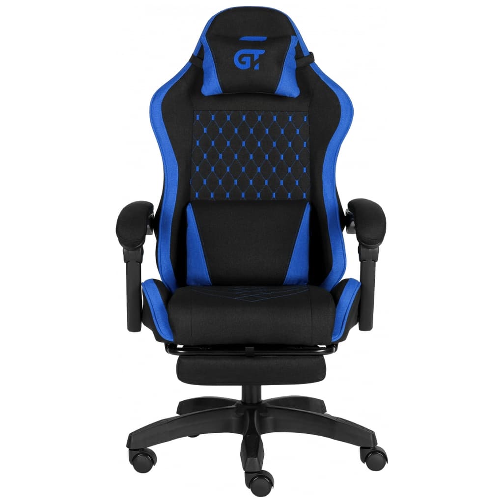 Крісло ігрове GT Racer X-2339 Black/Blue (X-2339 Fabric Black/Blue)