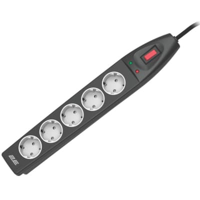 Мережевий фільтр живлення 2E 2E-SP515M10BK 10m (2E-SP515M10BK)