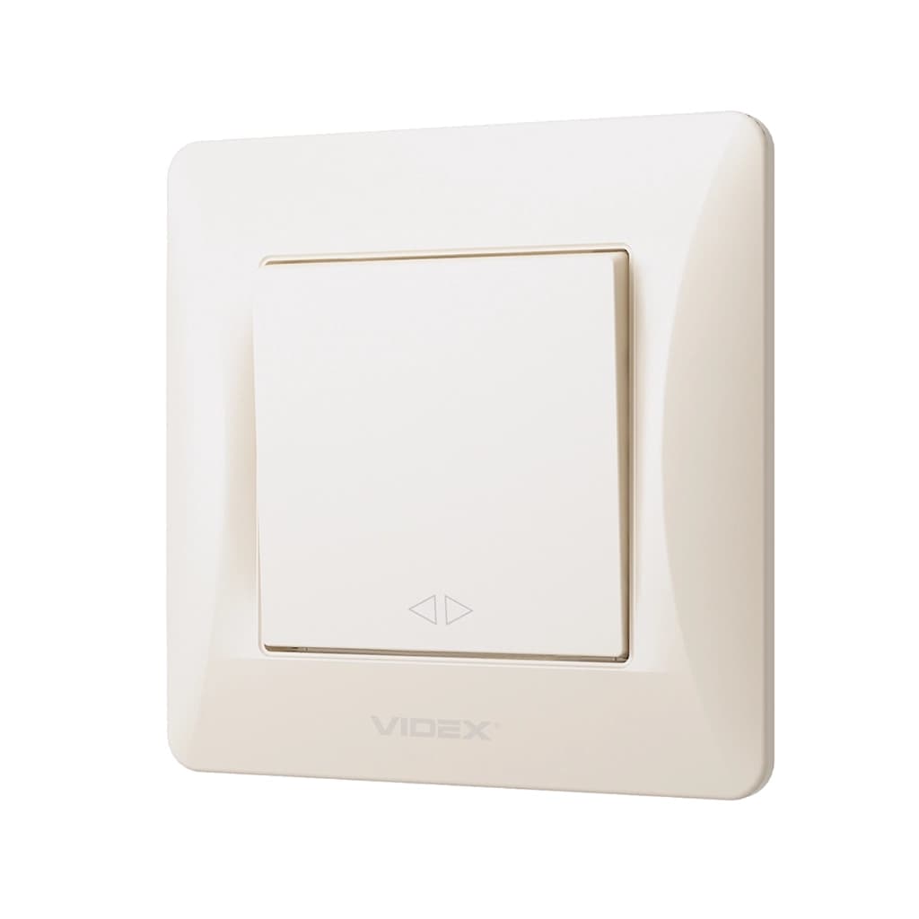 Перемикач Videx BINERA 1кл проміжний кремовий (VF-BNSW1I-CR)
