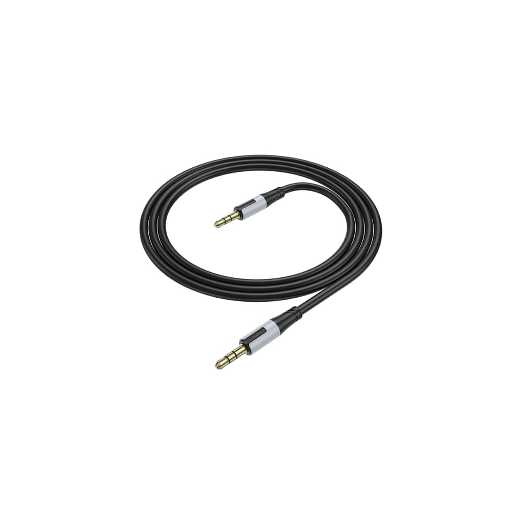 Кабель мультимедійний 3.5mm M to 3.5mm M 1.0m black BOROFONE (BL19/JB)