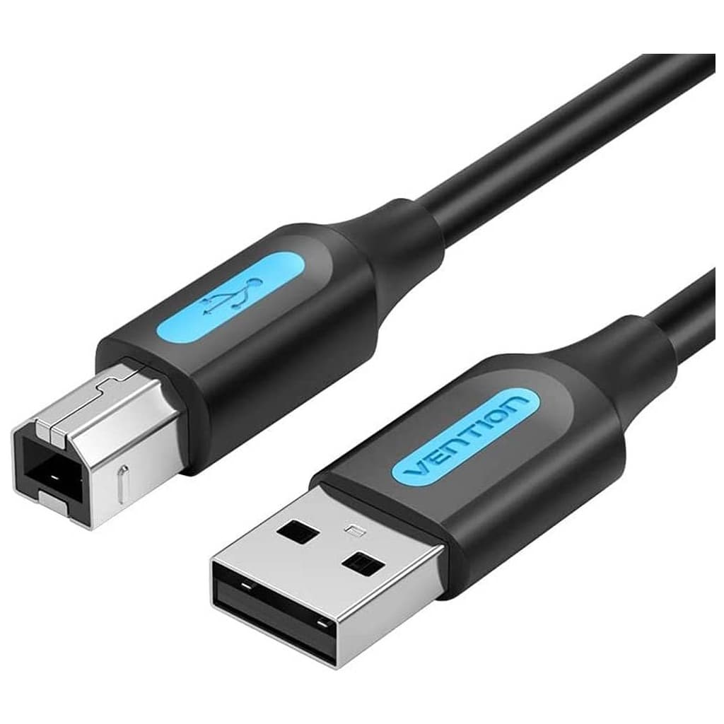 Кабель для принтера USB 2.0 AM/BM 5.0m black VENTION (COQBJ)