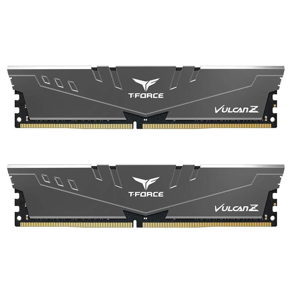 Модуль пам'яті для комп'ютера DDR4 16GB (2x8GB) 3000 MHz T-Force Vulcan Z Gray Team (TLZGD416G3000HC16CDC01)