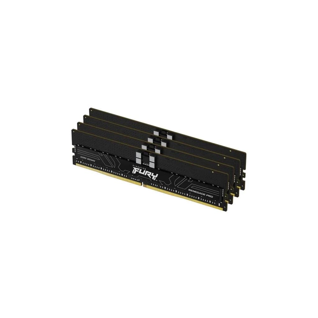Модуль пам'яті для сервера Kingston 128GB 6400MT/s DDR5 ECC Reg CL32 DIMM (Kit of 4) FURY Renegade Pro XMP (KF564R32RBK4-128)