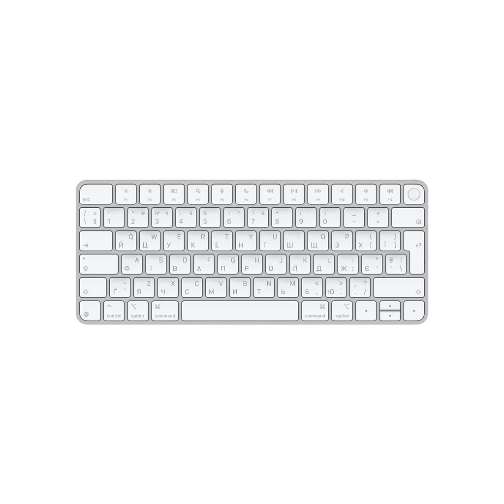 Клавіатура Apple Magic Keyboard with Touch ID Bluetooth/USB-C UA White (MXCK3UA/A)