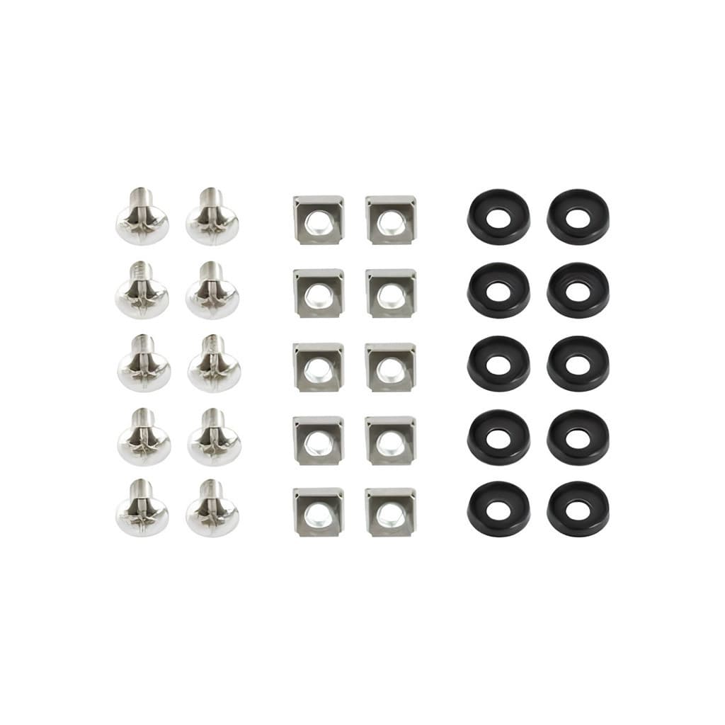 Кріплення для 19" обладнання Cablexpert (гвинт M6, гайка, шайба) комплект кріпильний М6 * 10 (19A-FSET-01)