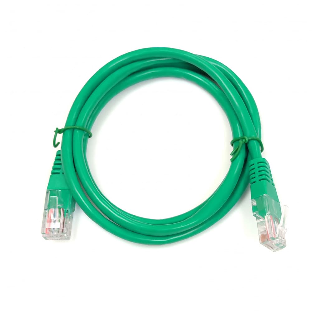 Патч-корд 0.5м, UTP, cat.5e, CU, 24AWG, green Kingda (KD-PAUT3050GN)