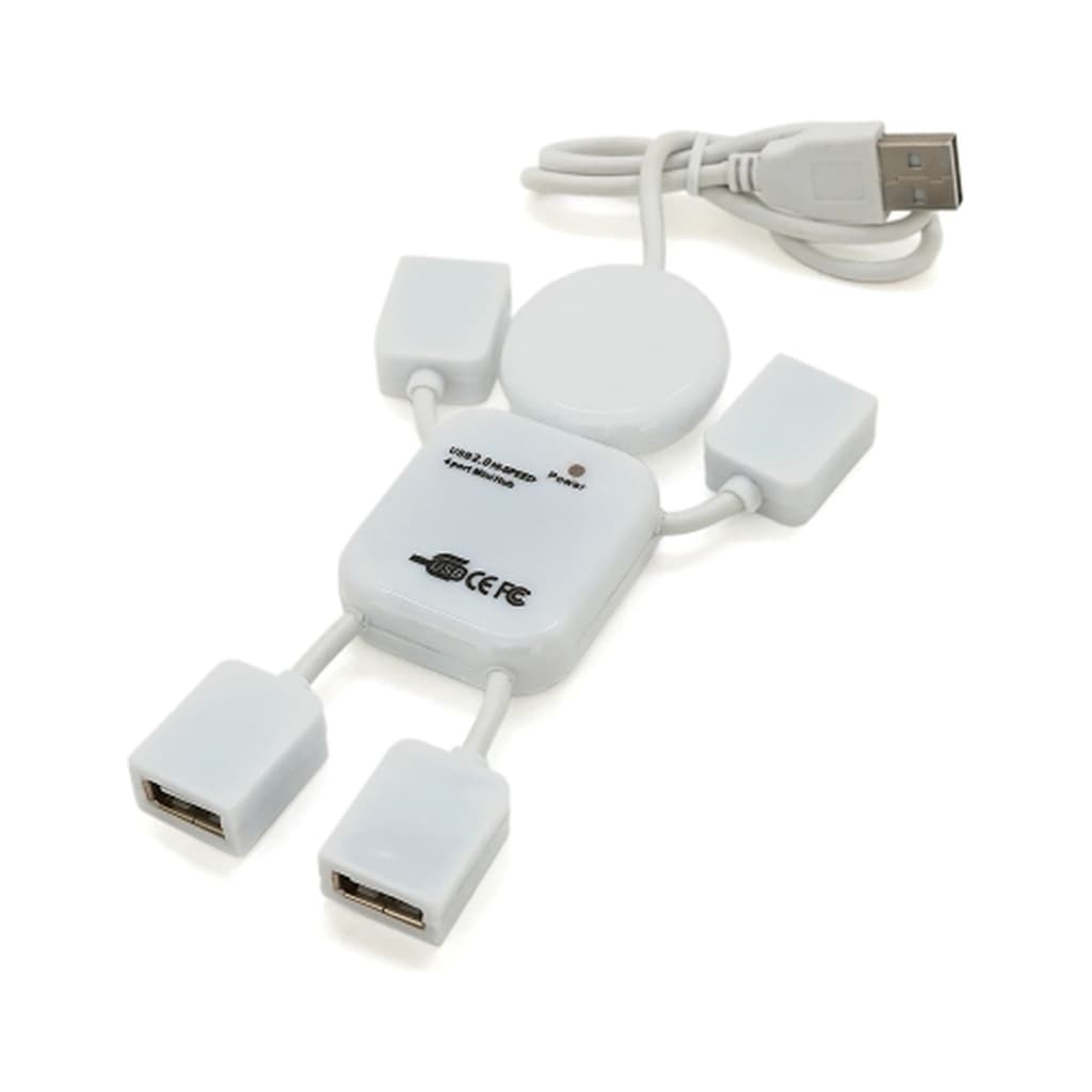 Концентратор Voltronic USB 2.0 to 4xUSB man OEM (YT-HM4-W)