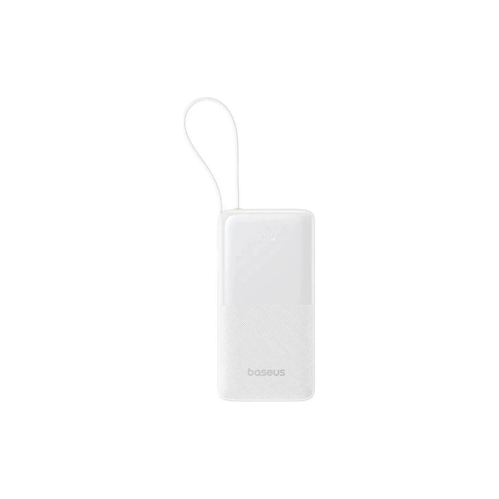 Батарея універсальна Baseus Bipow 2 20000mAh 20W with USB-C cable white (P10077101213-01)