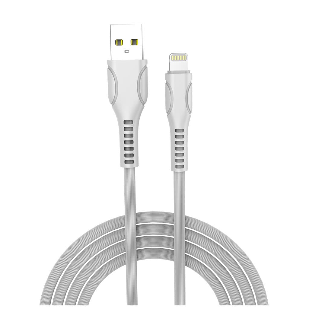 Дата кабель USB 2.0 AM to Lightning 1.0m line-drawing white ColorWay (CW-CBUL027-WH)