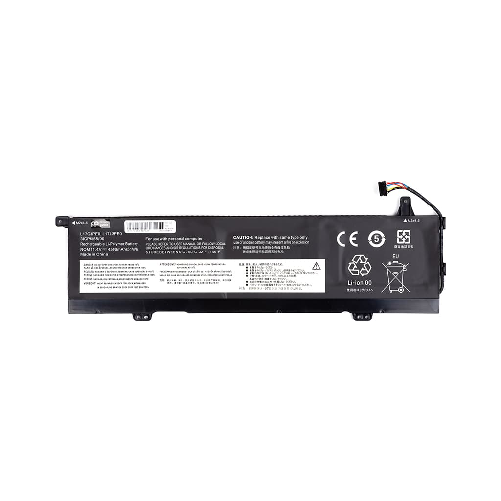 Акумулятор до ноутбука LENOVO L17C3PE0-68-3S1P 11.4V 4500mAh PowerPlant (NB481866)