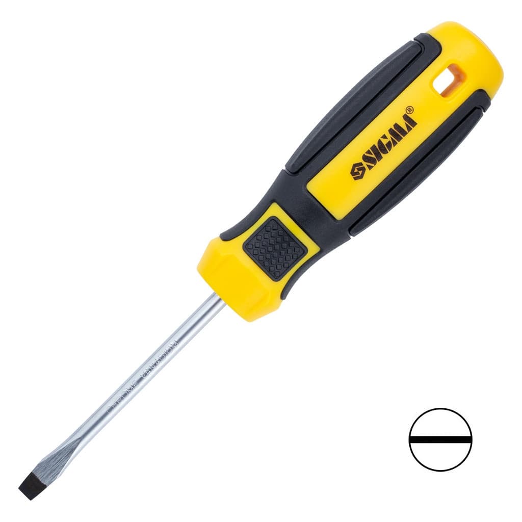 Викрутка Sigma шліцева SL 5.0x75мм CrV Mega (4009201)