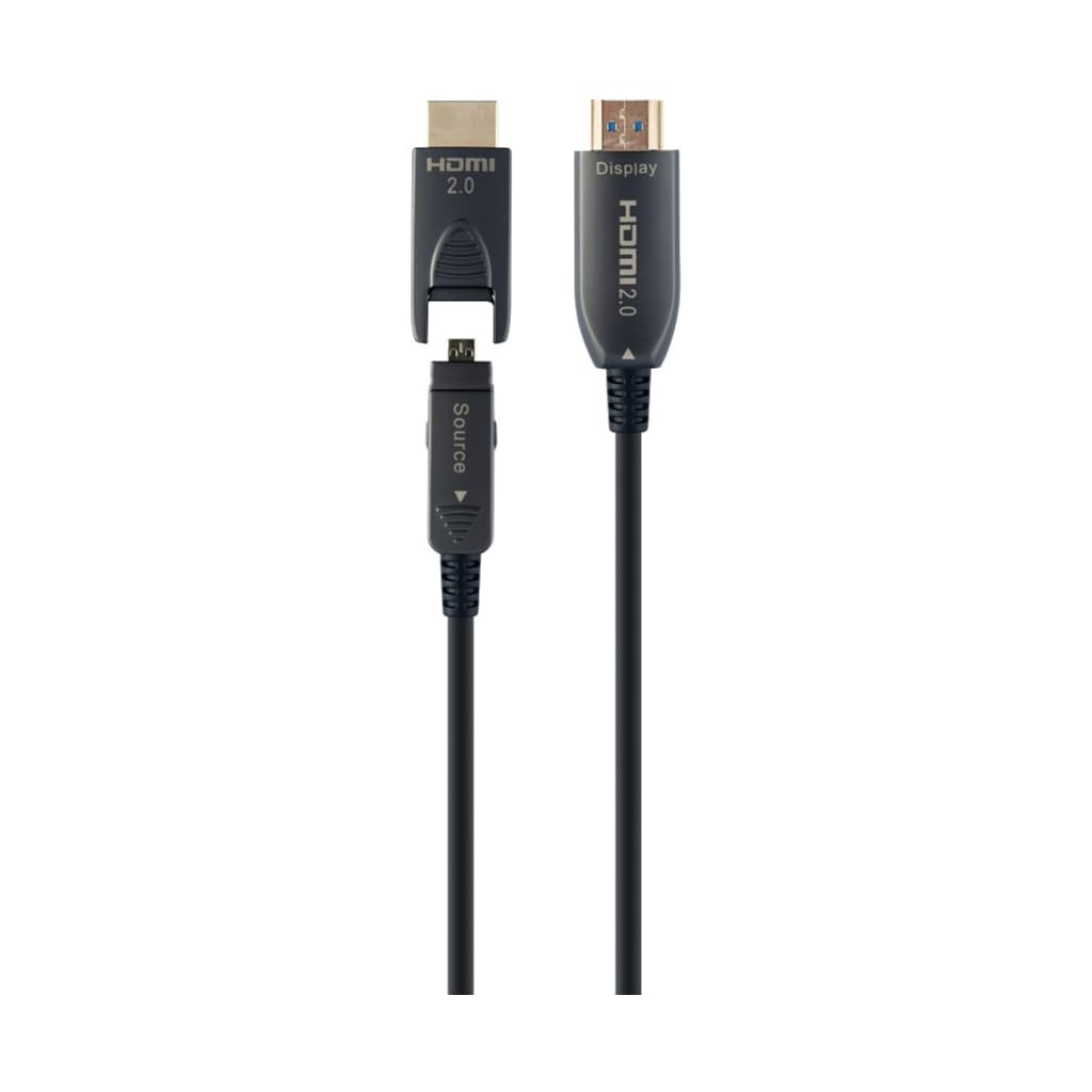 Кабель мультимедійний HDMI M to HDMI M 50.0m V2.0 AOC 4K60Hz gold Cablexpert (CCBP-HDMID-AOC-50M)