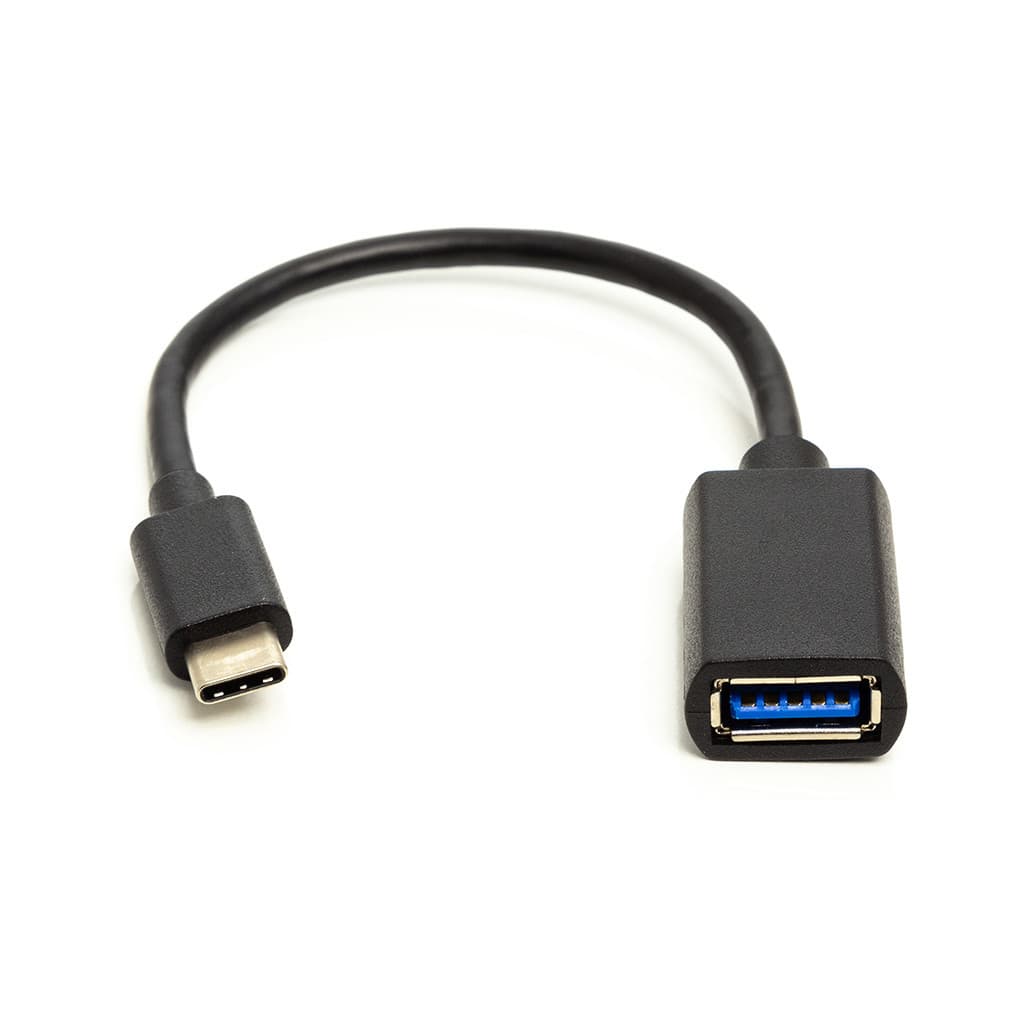 Дата кабель OTG USB 2.0 AF to USB-C 0.1m PowerPlant (CA911837)