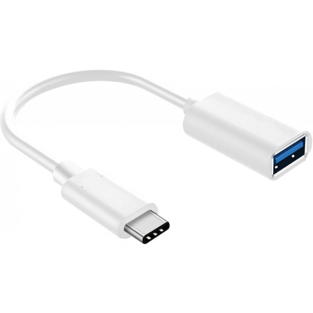 Перехідник OTG USB 2.0 AF to USB-C 0.1m white XoKo (XK-AC230-WH)