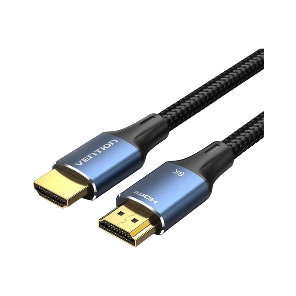 Кабель мультимедійний HDMI M to HDMI M 3.0m 8K cotton braided blue VENTION (ALGLI)