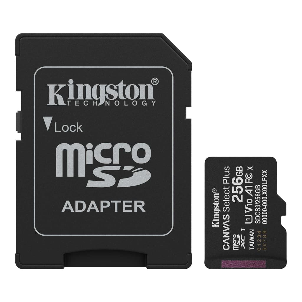 Карта пам'яті Kingston 256GB microSDXC class 10 UHS-I V10 A1 Canvas Select Plus (SDCS3/256GB)