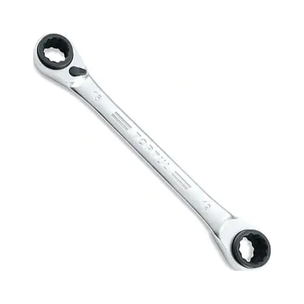 Ключ Toptul накидний з подвійною тріскачкою 72 зубця Pro-Series 12x15-14x13, 190мм (ABAD1215)