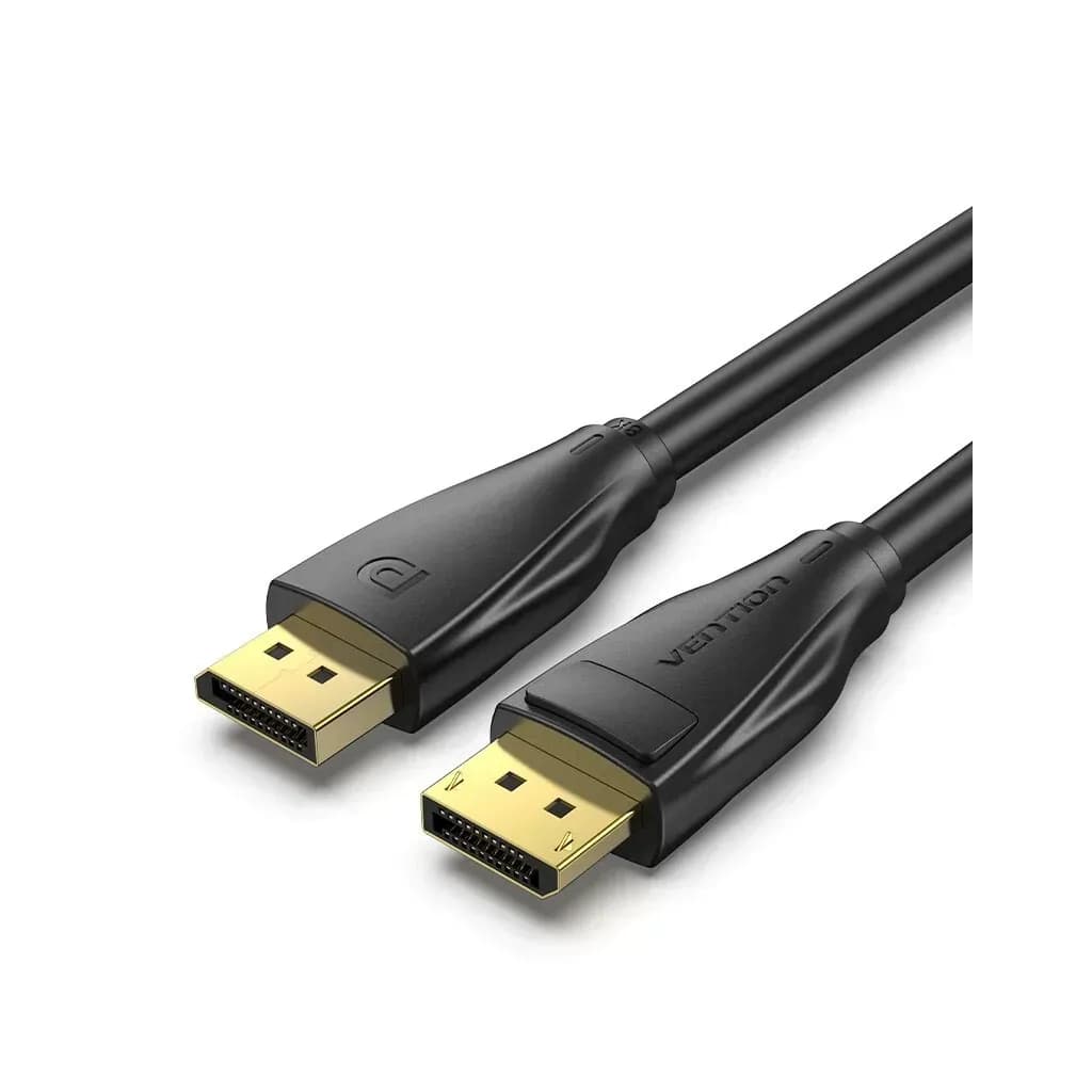 Кабель мультимедійний DisplayPort M to DisplayPort M 2.0m V1.4 8K black VENTION (HCDBH)
