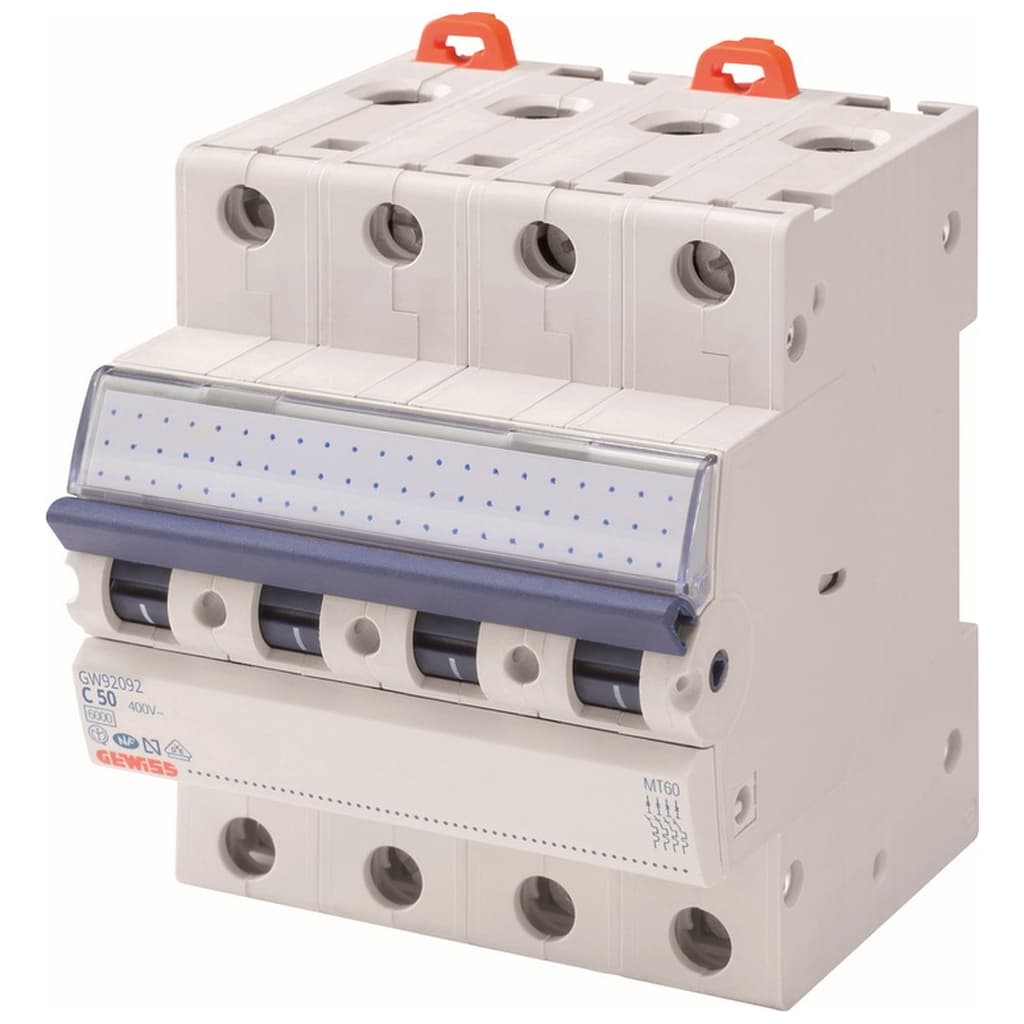 Автоматичний вимикач GEWISS 4-п. 50A 6kA С (GW92092)