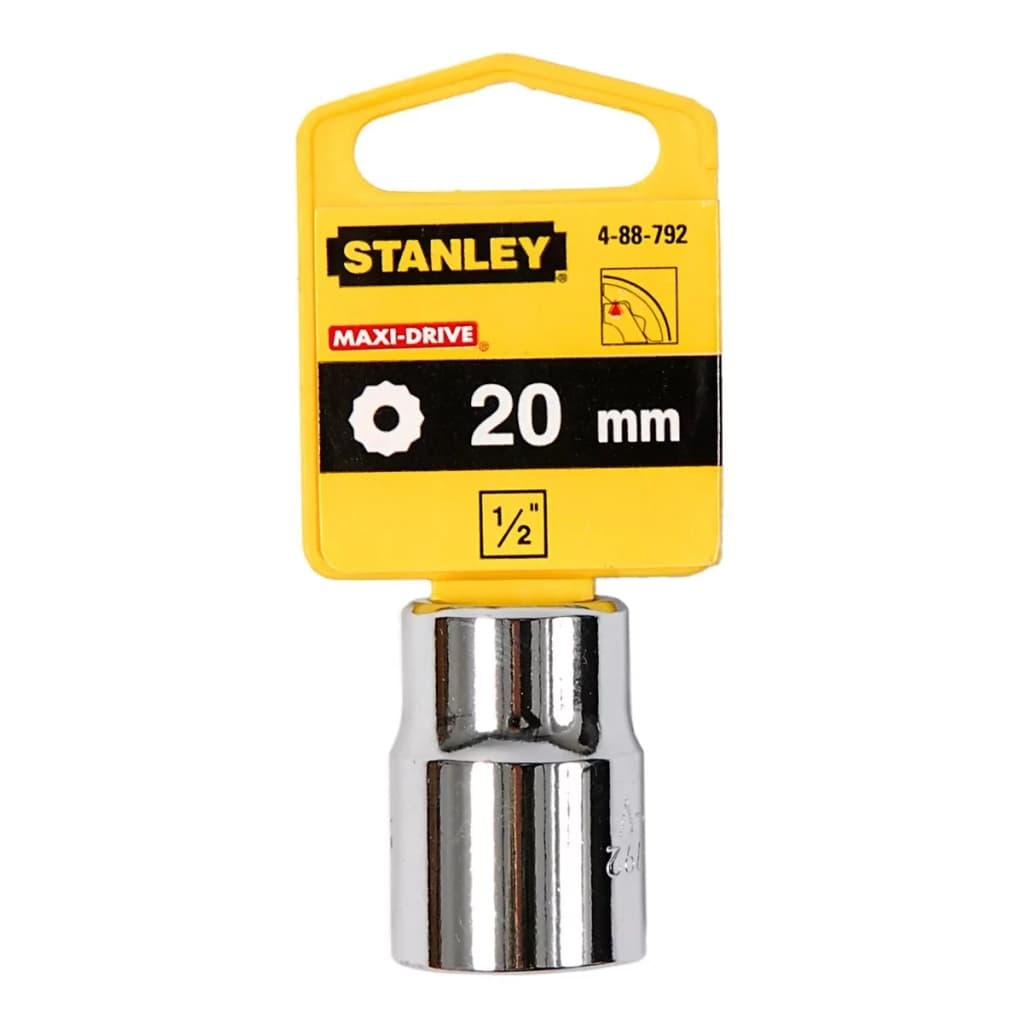 Торцева головка Stanley 1/2" х 20мм, з дванадцятигранним профілем, метрична (4-88-792)