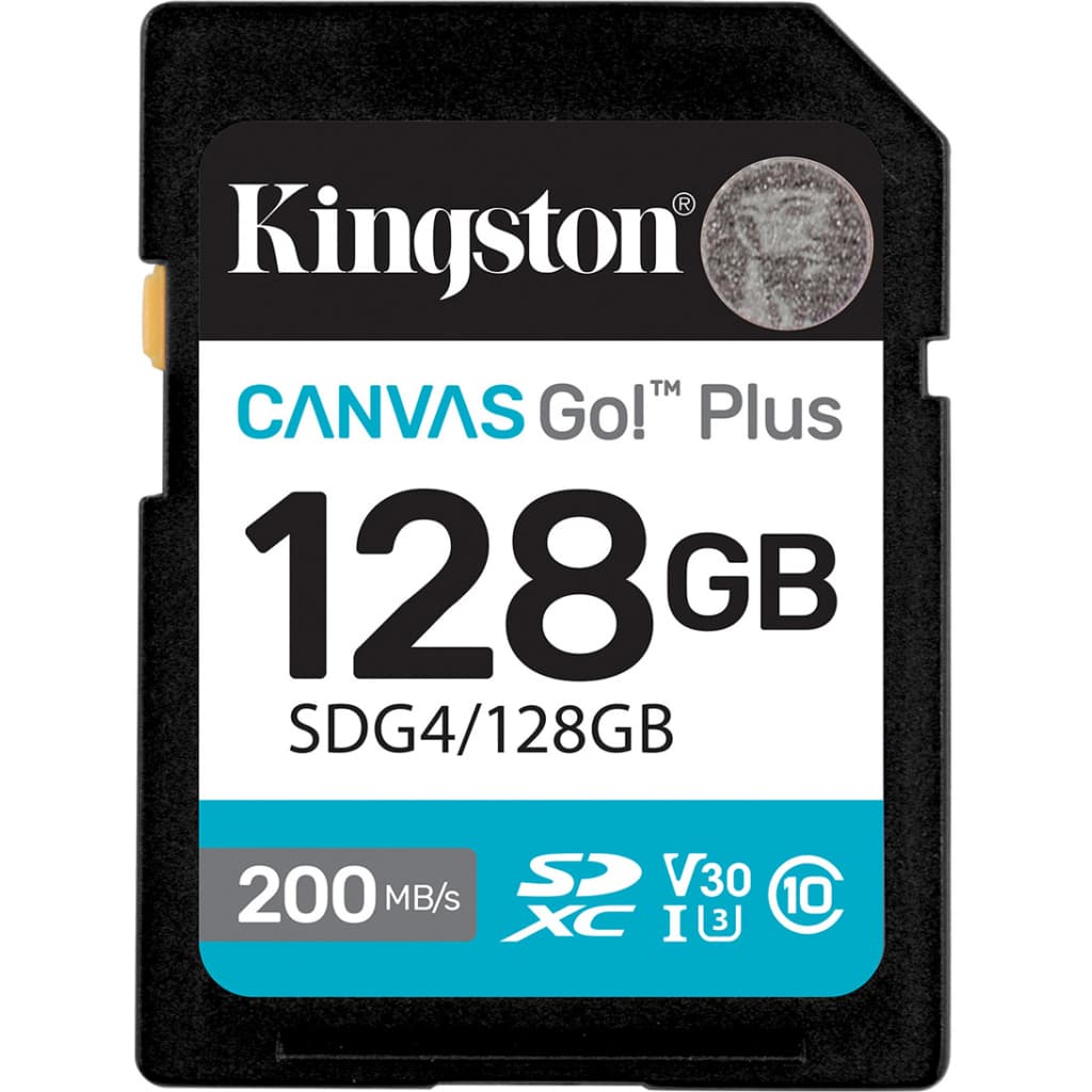 Карта пам'яті Kingston 128GB SDXC сlass 10 UHS-I U3 V30 Canvas Go Plus G4 (SDG4/128GB)