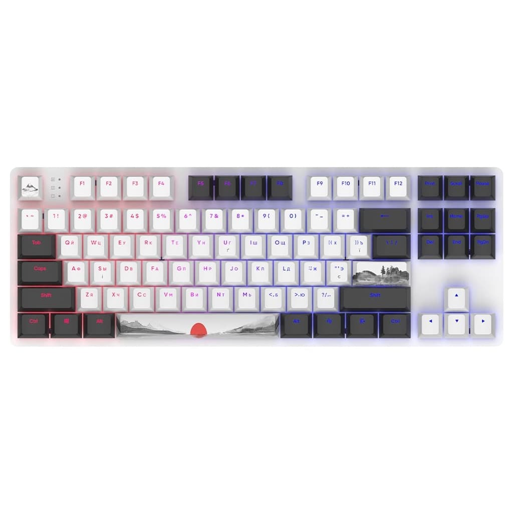 Клавіатура Dark Project One 87 Fuji ABS RGB Mech G3ms Sapphire USB Black/White (DPO87_GSH_Fuji_ANSI_UA)