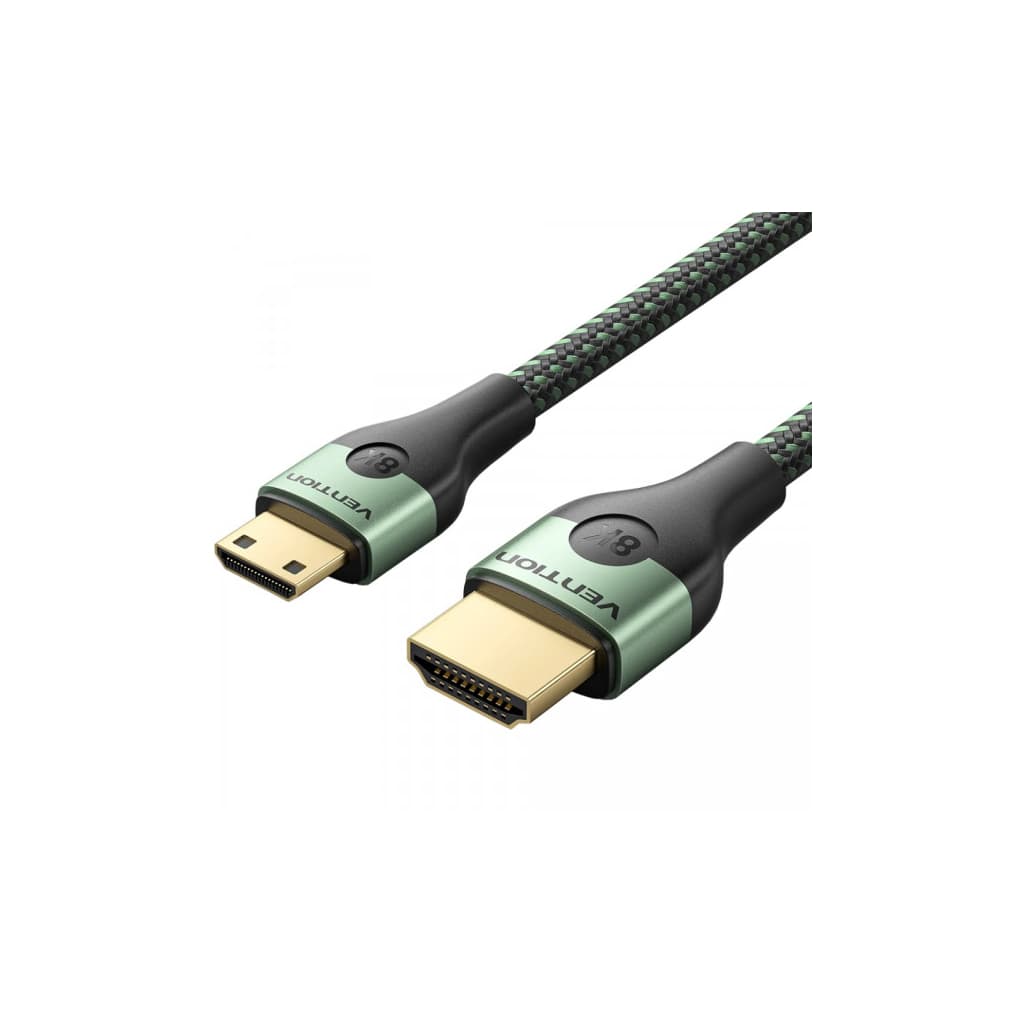 Кабель мультимедійний HDMI M to HDMI mini M 2.0m V2.1 8K 60Hz green VENTION (AGJGH)