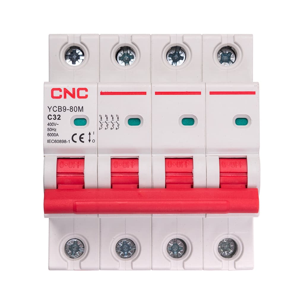 Автоматичний вимикач CNC YCB9-80M 4P C32 6ka (NV821624)