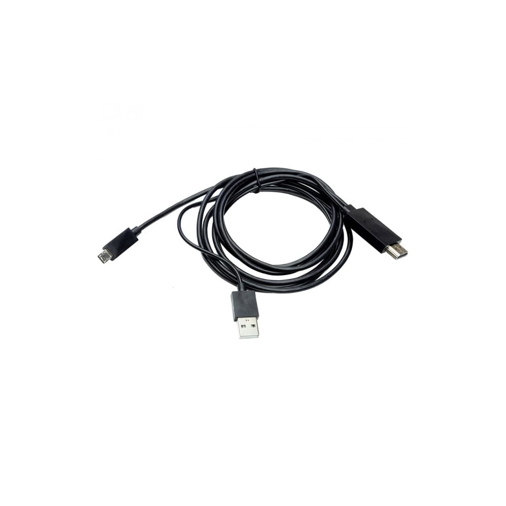 Кабель мультимедійний Micro 5P to HDMI 1.8m + USB for power (MHL) PowerPlant (CA910861)