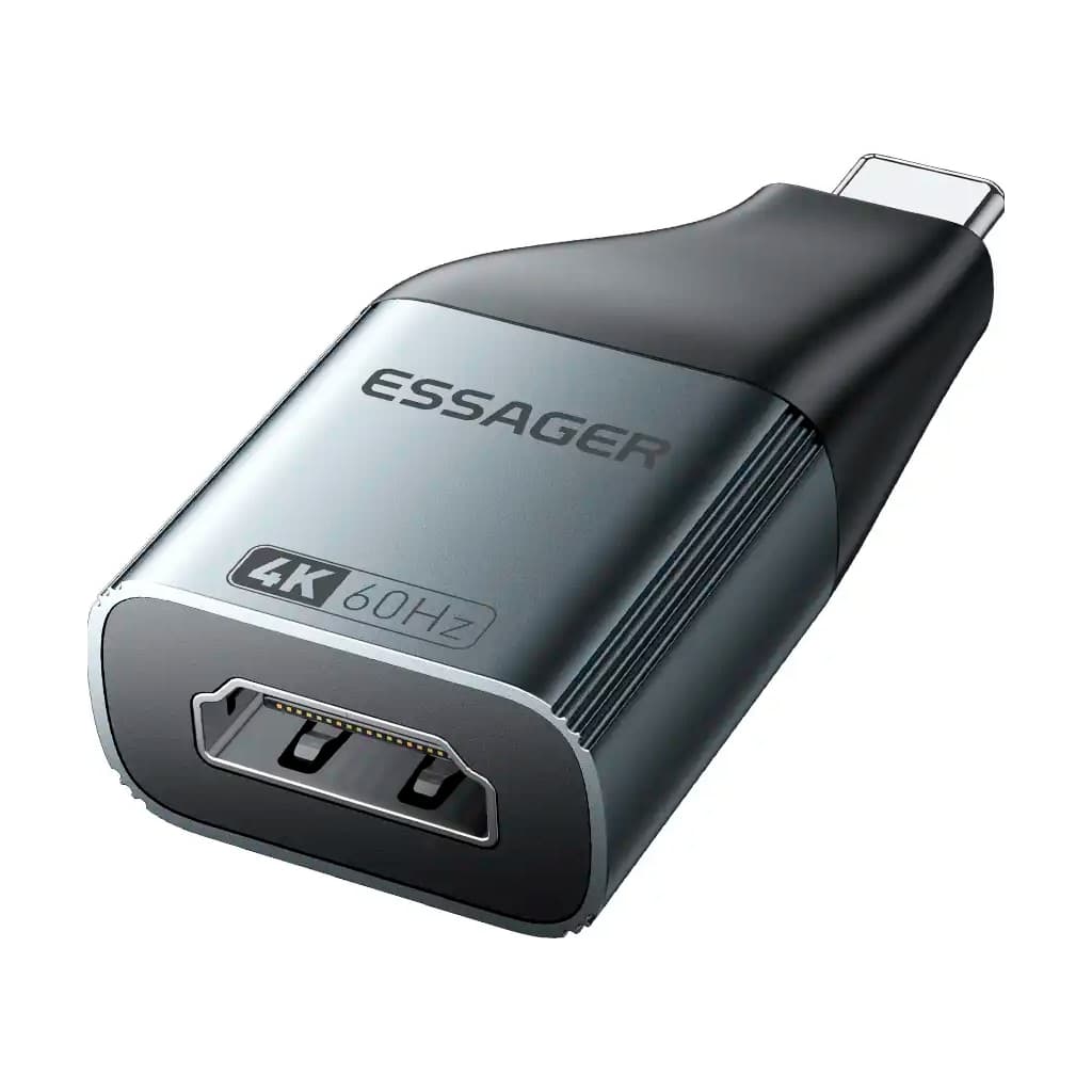 Перехідник HDMI F to USB-C M 4K60Hz Essager (EZJHD60-MJ0G-P)