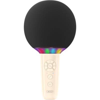 Мікрофон XO BE50 Bluetooth, AUX, LED Beige (BE50.beige)