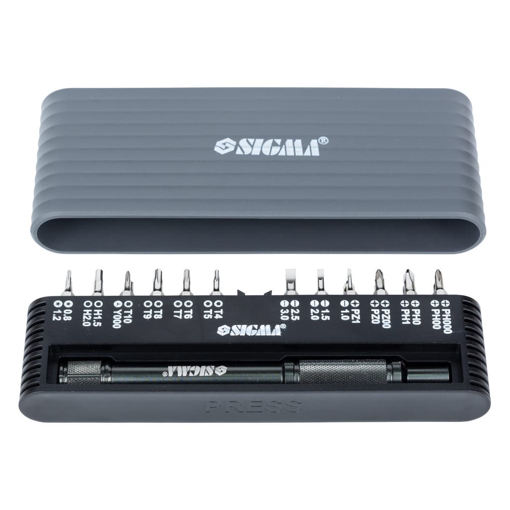 Набір викруток Sigma з бітами 1/4 "24шт CrV для мобільних телефонів (пласт кейс) (4003251)