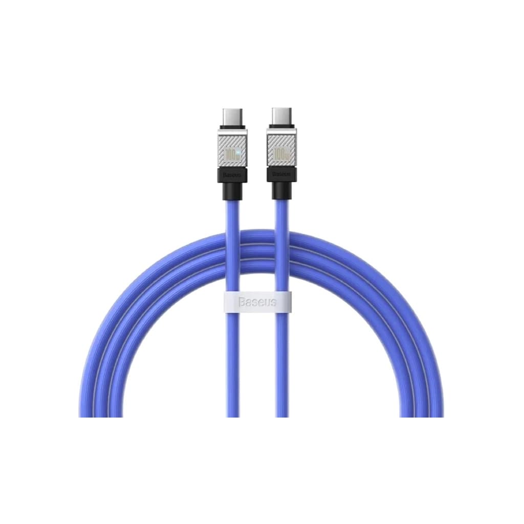 Дата кабель USB-C to USB-C 1.0m CoolPlay Fast Charging 100W blue Baseus (CAKW000203)