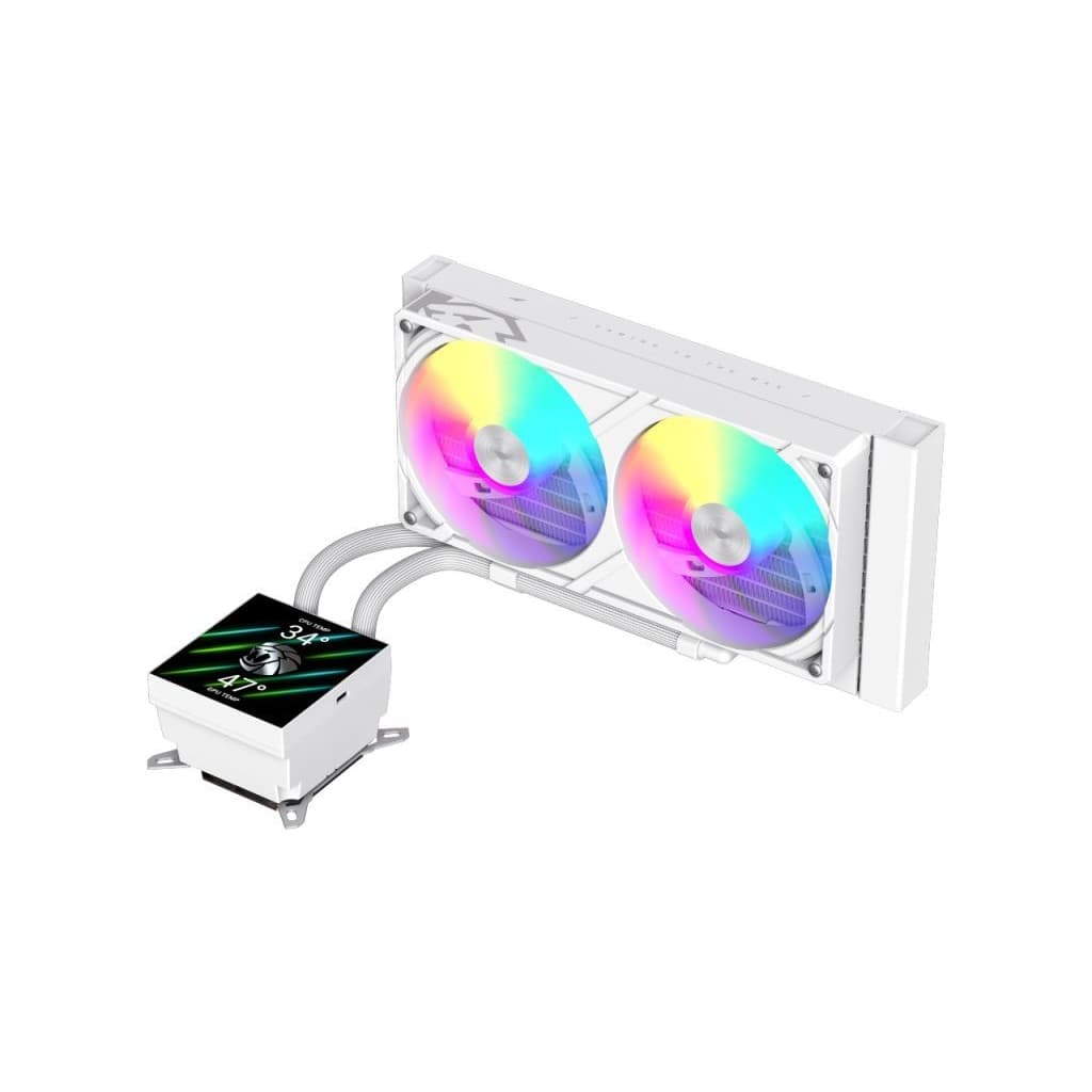 Система рідинного охолодження Gamemax GLACIER 240 LCD WH