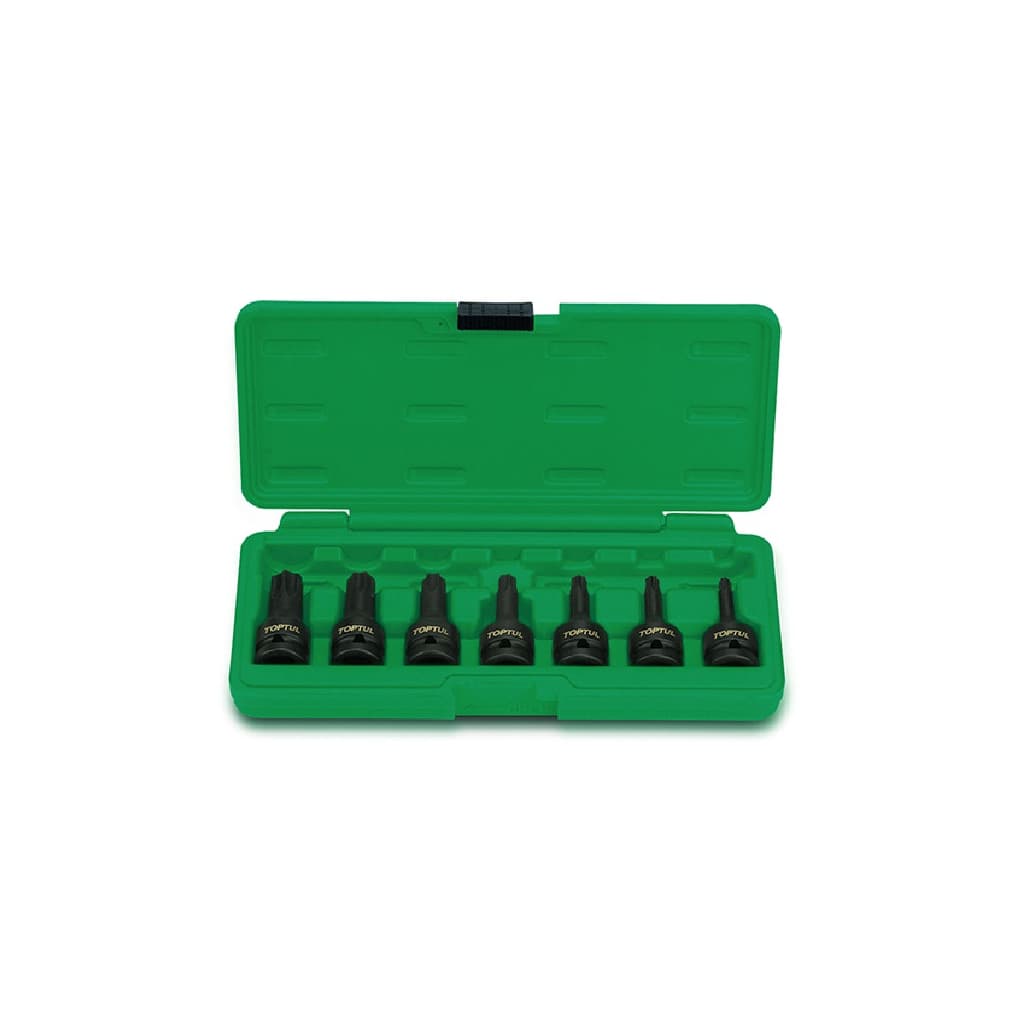 Набір торцевих головок Toptul TORX ударних 1/2" Т30-T70 7шт. (GDAI0701)